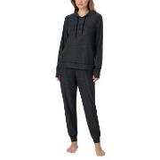 DKNY Chill In Style Hoodie Jogger Set Svart polyester Medium Dam