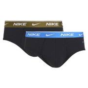 Nike Kalsonger 2P Everyday Cotton Stretch Briefs Svart/Blå bomull X-La...