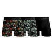 Muchachomalo Kalsonger 3P Cotton Stretch Boxer Svart/Grön bomull X-Lar...