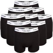Calvin Klein Kalsonger 9P Cotton Stretch Trunks Svart/Vit bomull Large...