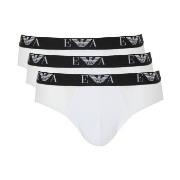 Armani Stretch Jersey Briefs With Logo Kalsonger 3P Vit bomull XX-Larg...