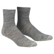 Damella Strumpor 2P Thin Wool Socks Ljusgrå Strl 43/46 Dam