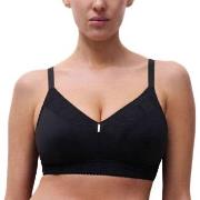 Chantelle BH EasyFeel Wirefree Support Bra Svart nylon F 80 Dam