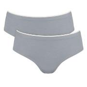 Sloggi Trosor 2P GO Sense Hipster Briefs Grå modal X-Small Dam