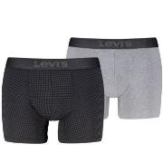 Levis Kalsonger 2P Boxer Briefs Cotton Check Svart/Grå bomull Large He...
