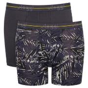 Sloggi Kalsonger 2P Men Start Short C2P Gråmelerad bomull Large Herr