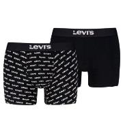Levis Kalsonger 2P Men Logo Boxer Briefs Svart bomull Small Herr