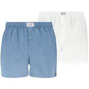 Levis Kalsonger 2P Men Woven Boxer Vit/Blå bomull Medium Herr