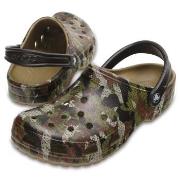Crocs Classic Camo Clog Unisex Grön Mönstrad US J1 (EU 32-33)