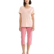 Triumph PK 02 Capri Pyjama Set Rosa bomull 48 Dam