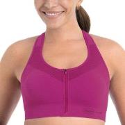 Anita BH Active Front Zip Sports Bra Mörkrosa nylon XX-Large Dam