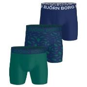 Björn Borg Kalsonger 3P Sports Microfiber Boxers Blå/Grön polyester Me...