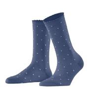 Falke Strumpor Spike Dot Women Socks Mörkblå bomull Strl 35/38 Dam