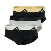 adidas Kalsonger 3P Active Flex Cotton Brief Grå/Svart bomull XX-Large...