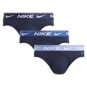 Nike Kalsonger 3P Ultra Comfort Hip Brief Blå polyester Large Herr