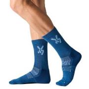 Seger Strumpor Glide Wool Ski Socks Marin/Blå Strl 43/45