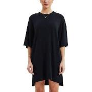 Bread and Boxers T-Shirt Dress Svart viskos Large Dam