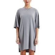 Bread and Boxers T-Shirt Dress Grå viskos Medium Dam