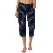 Schiesser Women Mix and Relax Pants Marin Randig bomull 48 Dam