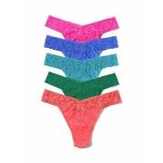 Hanky Panky Trosor 5P Signature Lace Original Rise Thongs Flerfärgad n...