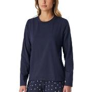 Schiesser Mix and Relax Cotton Longsleeved Shirt Mörkblå bomull 40 Dam