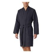 Schiesser Waffle Bathrobe Antracit bomull Large Herr