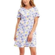 Calida Coastal Dreams Sleepshirt Vit/Blå bomull X-Small Dam