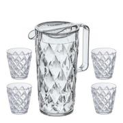 Koziol - Crystal Karaff + Glas 4-pack Klar