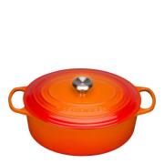 Le Creuset - Signature Gjutjärnsgryta oval 31 cm 6,3 L volcanic