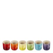 Le Creuset - Rainbow Cappuchinomugg 20 cl 6-pack