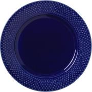 Lyngby Porcelæn - Rhombe Color Tallrik 23 cm Mörkblå