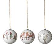 Design House Stockholm - Elsa Beskow Julkulor 3-pack Tomtar/Lotta/Vide...