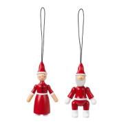 Kay Bojesen Denmark - Kay Bojesen Ornaments Santa Claus & Clara 10 cm ...