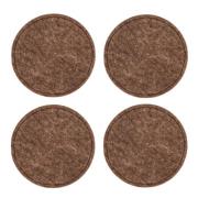 Ziczac - Nuno Glasunderlägg 10 cm 4-pack Brun