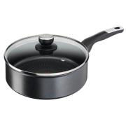 Tefal - Unlimited Traktörpanna med lock 24 cm Svart