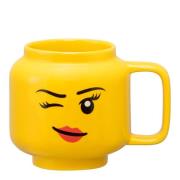 Lego - Mugg Blinkande lego figur 55 cl Gul