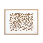 iittala - Oiva Toikka Poster 50x70 cm cheetah Brun