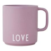 Design Letters - Favourite Mugg med öra Love 25 cl Lavendel