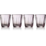 Lyngby Glas - Verona caféglas 33 cl 4 -Pack Pink