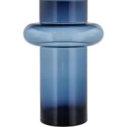Lyngby Glas - Tube Vas 40 cm Dark Blue Glas