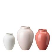 Knabstrup Keramik - Vas 3-Pack Vit/Rosa/Pink
