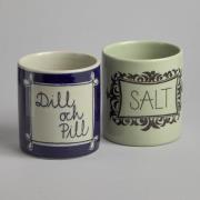 Rörstrand - Burkar "Dill och Pill" och "Salt"