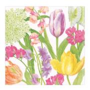 Caspari - Spring Flower Show servett 33x33 cm 20-pack multi