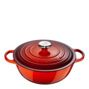 Le Creuset - Gjutjärnsgryta rund 32 cm 7 L Cerise