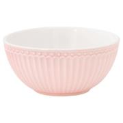 GreenGate - Everyday Alice frukostskål 45 cl pale pink