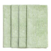 Chamois - Stripe servett 50x50 cm 4-pack green