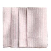 Chamois - Stripe servett 50x50 cm 4-pack rose