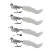 House Doctor - Safar julgranspynt 17 cm 4-pack silver