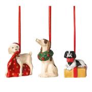 Villeroy & Boch - Nostalgic Ornaments hundar 3 delar vit