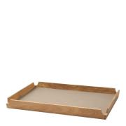 LIND DNA - Airy teak bricka 28,6x36,6 cm nupo clay brown